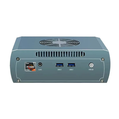 Topton Solid FU03 AI Mini Computer AMD Ryzen 7 8845HS 2*Intel 2.5G 2*DDR5 2*NVME Firewall Router Gaming PC Windows 11 4x8K WiFi6