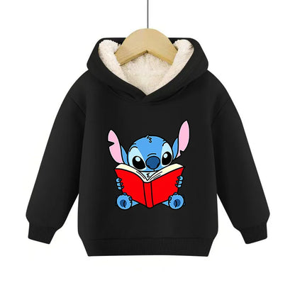 Disney Stitch Kids Hoodie - Long-Sleeve Casual Pullover for Winter & Autumn