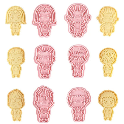 Tokyo Revengers Cookie Cutter Set | 6pcs 3D Anime Baking Moulds for Cookies & Cakes