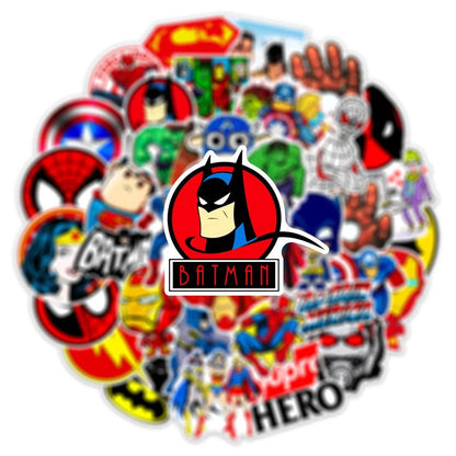 Assemble Your Sticker Squad! Marvel Avengers Stickers - 10/30/50-Pack, Waterproof, Perfect for Kids, Teens & Adults