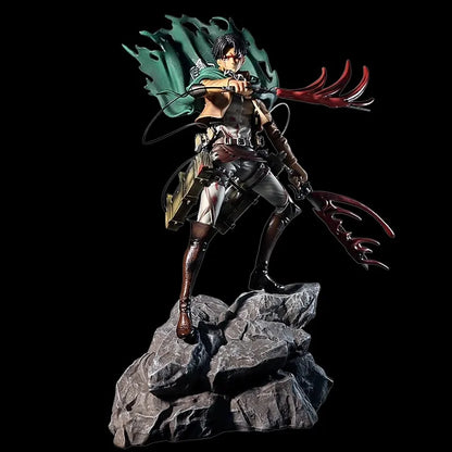 Attack on Titan Figure Anime Blind Box Mystery Box Yeager Eren Ackerman Mikasa Levi Figurines Surprise Box Desktop Decorations