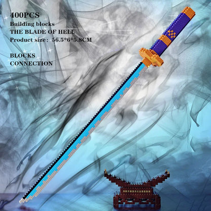 Samurai Sword Building Block Set – Butterfly Nichirin Katana DIY Model