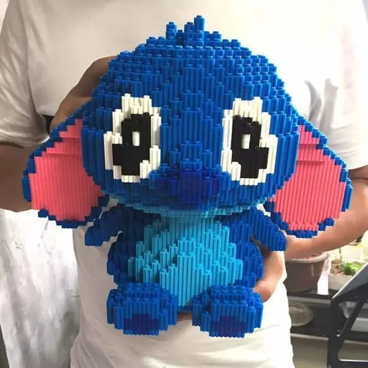 Herocross Disney Building Block Stitch Giant Stitzer Assembly Toy Children's Birthday Gift Puzzle Desktop Decoration