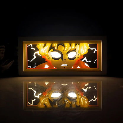 Anime LED Light Box – Manga Paper Carving Desk Lamp for Kids & Collectors