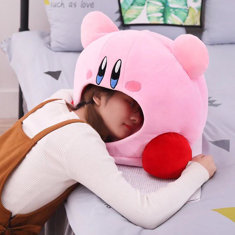 Kirby Plush Nap Pillow & Cat Nest - Kawaii Stuffed Toy for Kids & Pets