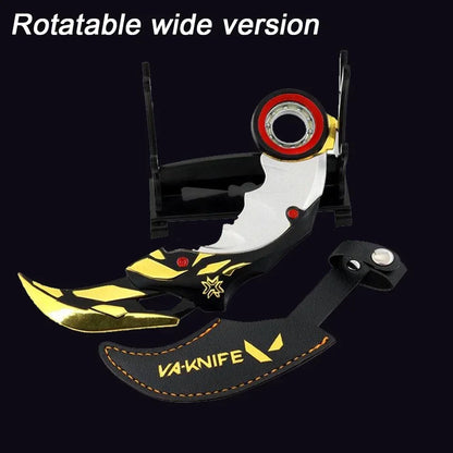 17cm Valorant Championships 2021 Karambit Rotatable All Metal Game Melee Weapon Traning Knife Claw Cosplay Prop Toys Home Decor