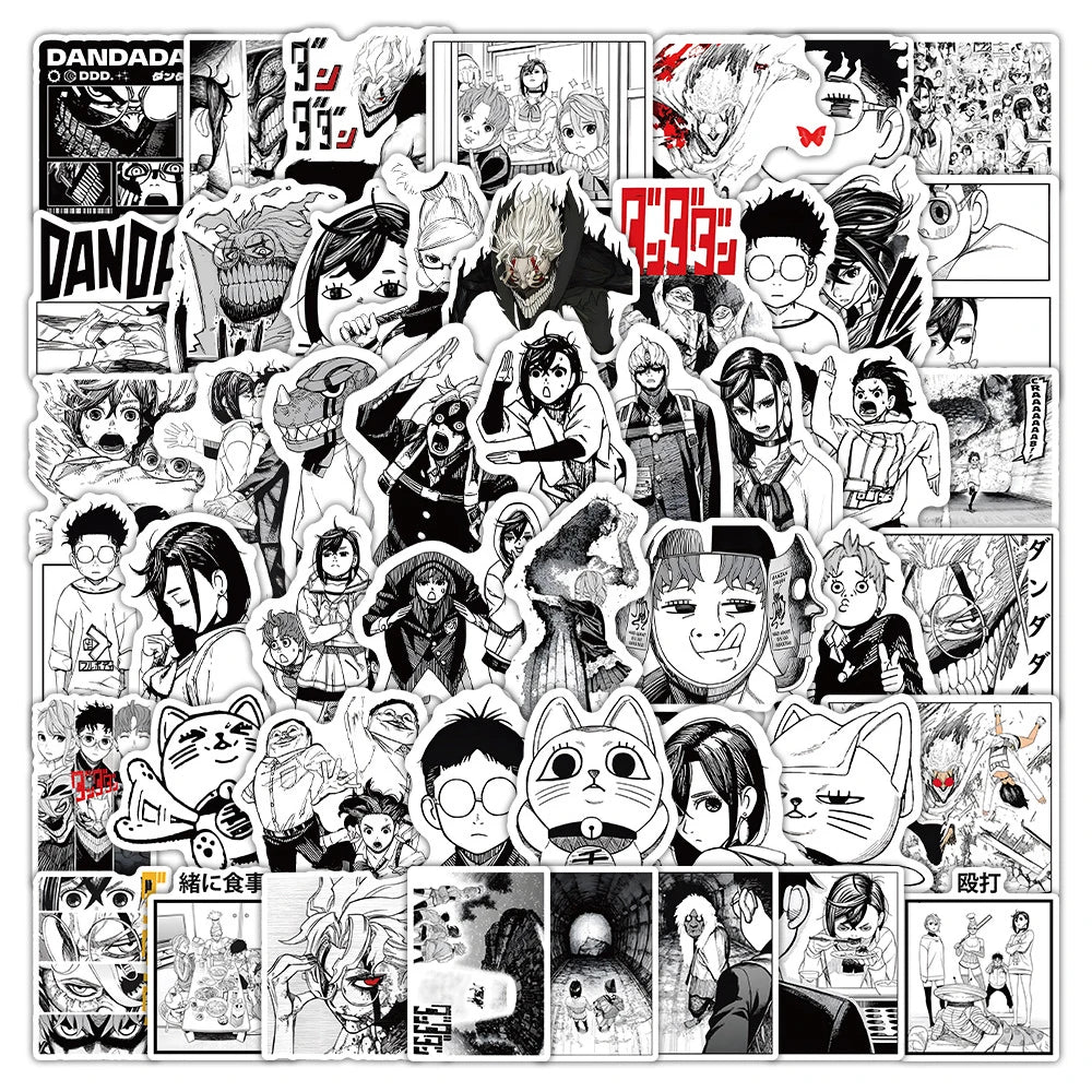 Dandadan Manga Stickers - Cool Waterproof Decals for Laptop & Travel