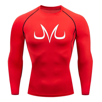 Level Up Your Workout! Anime Aesthetic Compression Shirt - Men's Athletic Fit, Quick-Dry, Breathable, Perfect for Gym & Sports