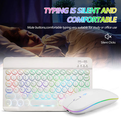 Bluetooth Wireless Magic for iPad 9 Generation Air Pro Mini Keyboard Mouse 11/10/9inch Tablet Keyboard for xiaomi Samsung Huawei