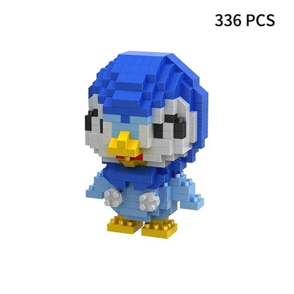 Blocks Small Cartoon Mini Building Block Pikachu Charizard Eevee Mewtwo Anime Assemble Action Pokemon  Model Dolls Toys