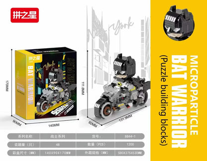 Batman Micro Building Blocks Figure DC Superman Motorcycle Super Heroes 3D Puzzle Model Movie Mini Bricks Toys For Kids Gifts