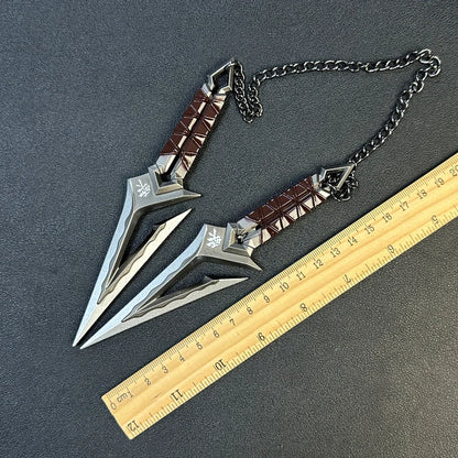 17cm Valorant Championships 2021 Karambit Rotatable All Metal Game Melee Weapon Traning Knife Claw Cosplay Prop Toys Home Decor
