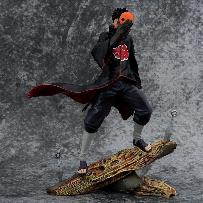 Naruto Anime Figure 26cm  Obito Uchiha Tobi Head Changeable Action Figurine Pvc Statue Model Desktop Decoration Toy Gift For Kid