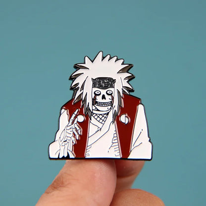Uzumaki Akatsuki Red Cloud Enamel Pin Naruto Anime Brooch Lapel Badges for Backpacks Brooches Fashion Jewelry Accessories Gifts