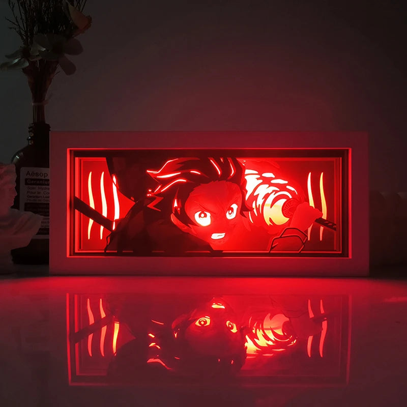 Dragon Ball 3D LED Light Box – Anime Paper-Cut Night Lamp with Remote