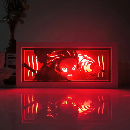 Dragon Ball 3D LED Light Box – Anime Paper-Cut Night Lamp with Remote