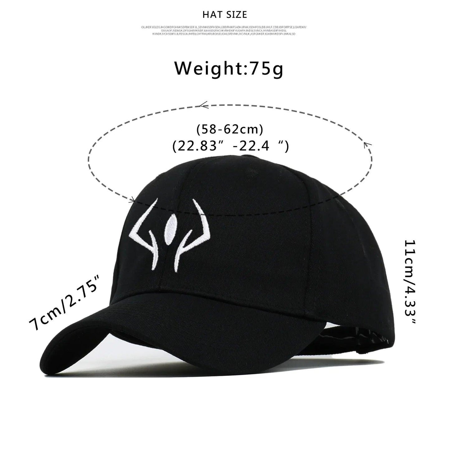 Anime Jujutsu Kaisen Embroidery Hat Sukuna Cosplay Ryomen Adult Snapback Hats Accessories Adjustable Baseball Cap Outdoor Gift