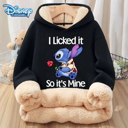 Disney Stitch Kids Hoodie - Long-Sleeve Casual Pullover for Winter & Autumn