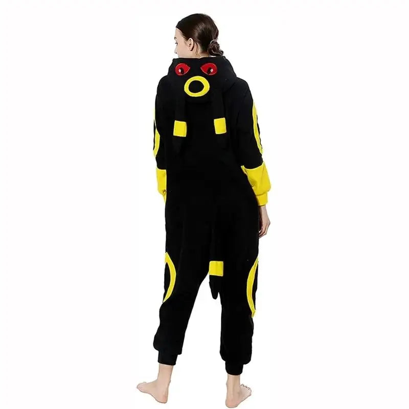 Umbreon Pokémon Full-Body Pajamas - Cozy Kigurumi Onesie for Adults