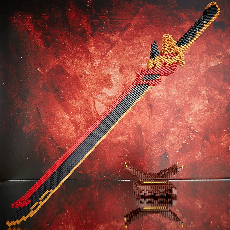 Samurai Sword Building Block Model – Ninja Weapon Assembly Toy