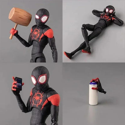 Swing into Action! Miles Morales Action Figure - 13cm, Highly Detailed, "Into the Spider-Verse" Inspired