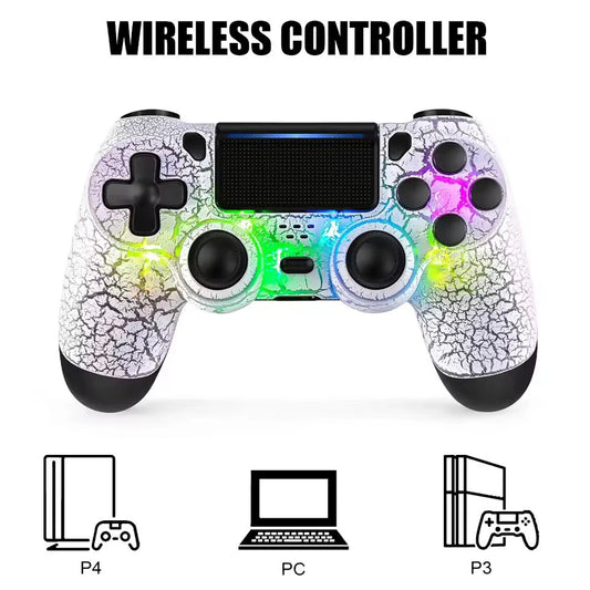 2026 New RGB Controller for PS4 Slim Pro Joystick Gamepad Dual Vibration Wireless Bluetooth Joypad For PlayStation 4 Joypad