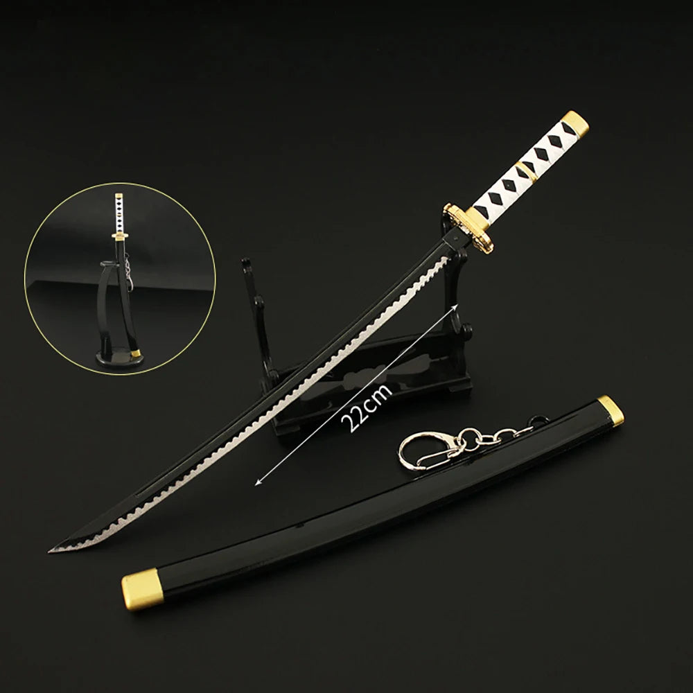 22cm Merch Virgil Yamato Katana Keychain Dante Devil May Sword 1:6 Equipment Cry Game Peripherals All Metal Sword Toy For Boy