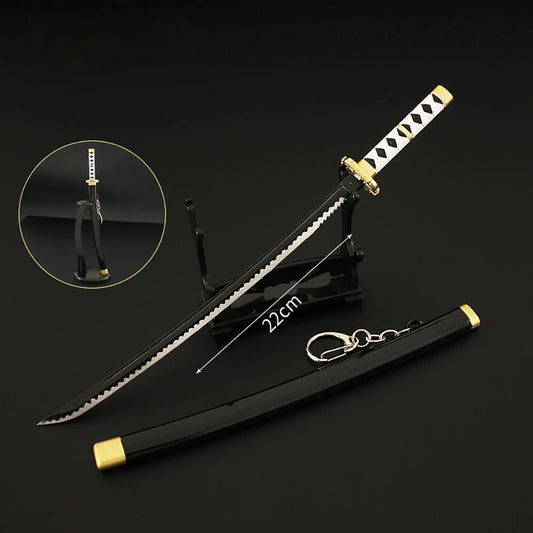 22cm Merch Virgil Yamato Katana Keychain Dante Devil May Sword 1:6 Equipment Cry Game Peripherals All Metal Sword Toy For Boy