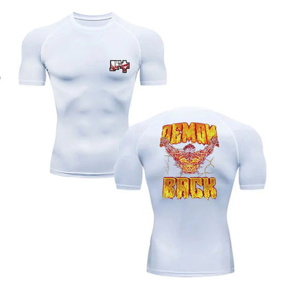 Baki Hanma MMA Compression T-Shirt – Anime Gym Fitness Rash Guard