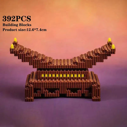 711PCS Samurai Sword Building Blocks Game Knife Weapon Model Assembly Bricks Desktop Decoration Children Birthday Gifts Boy Toys