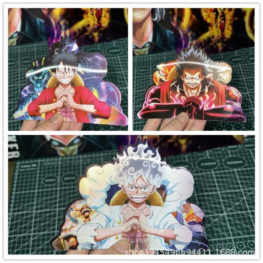 One Piece 3D Transform Sticker - Gear 5 Sun God Nika Luffy for Cars, Laptops & More