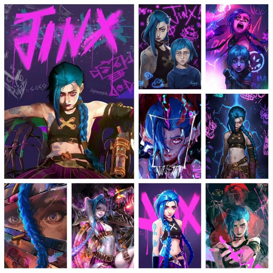 Arcane Jinx 5D Diamond Painting - Fantasy Anime Art Home Decor & Gift