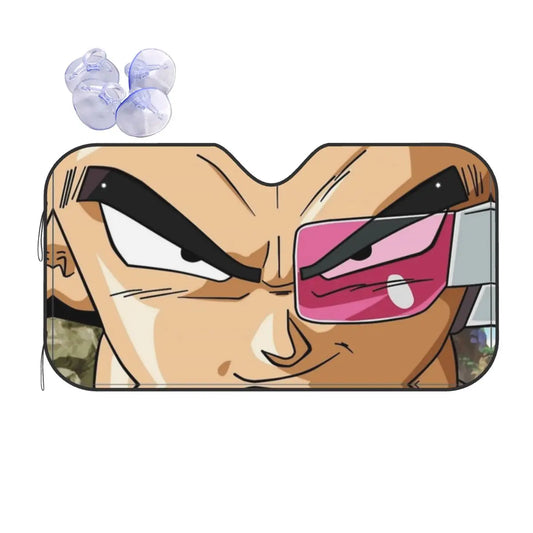 Dragon Ball Vegeta Eyes Fashion Windshield Sunshade 76x140cm Foils Sun Visor UV Protector