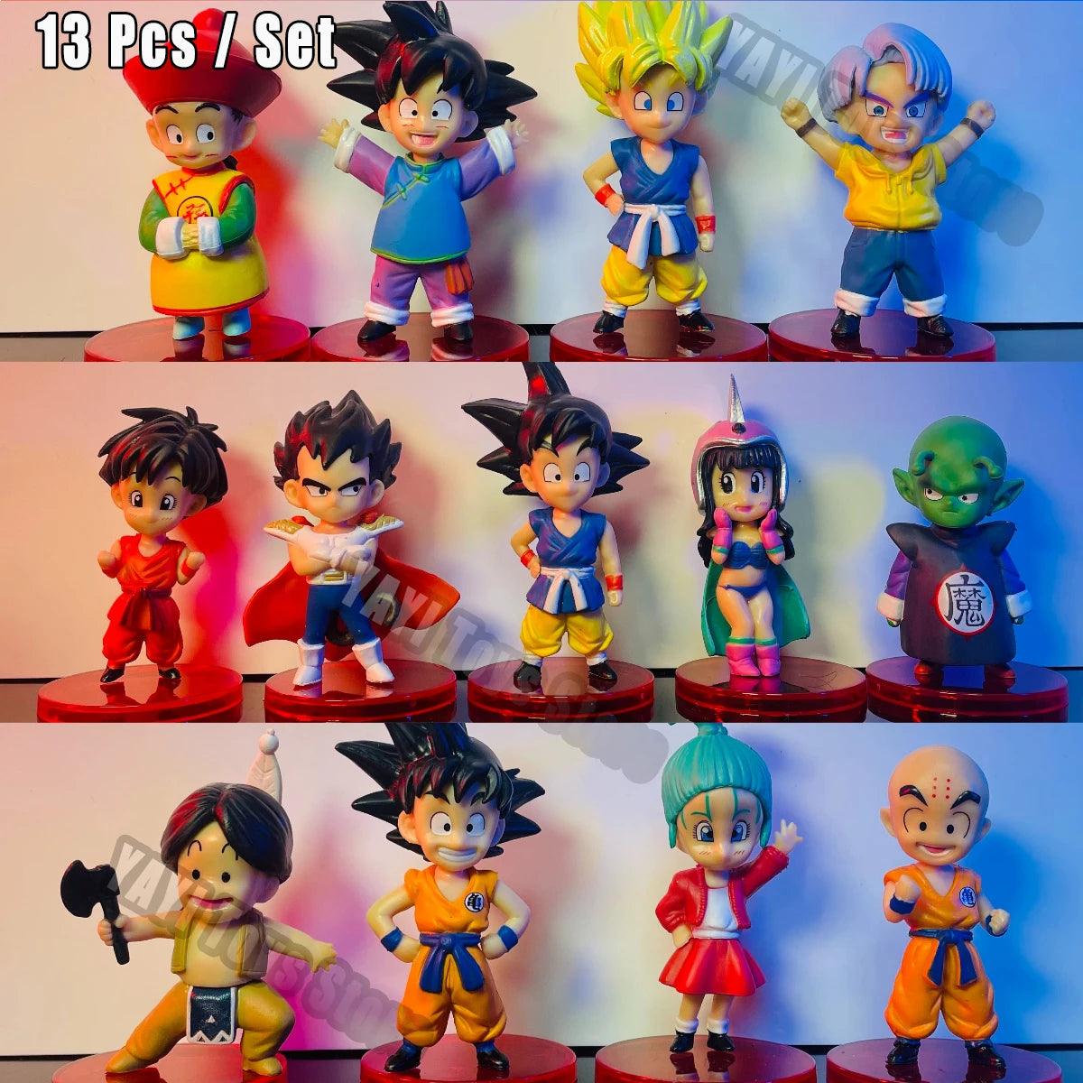 Dragon Ball Z Action Figure Set - Goku, Gohan, Vegeta, Broly, Piccolo & Majin Buu! 7-13cm Collectible PVC Figures