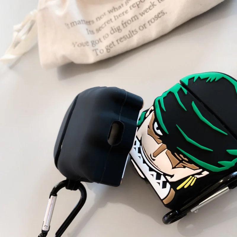 One Piece Zoro Silicone Earphone Case for Airpods 1 2 3 Pro  Anime Figure Wireless Bluetooth Headphone Case Kids Birthday Gifts