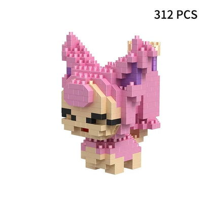 Building Blocks Assembly Anime Picachu Charizard Doll Blastoise Bulbasaur Gengar Bricks Figures Toy for Kid Gift