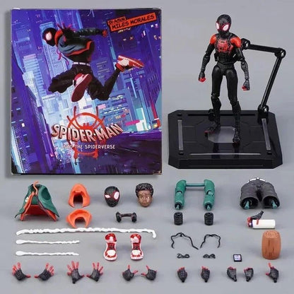 Swing into Action! Miles Morales Action Figure - 13cm, Highly Detailed, "Into the Spider-Verse" Inspired