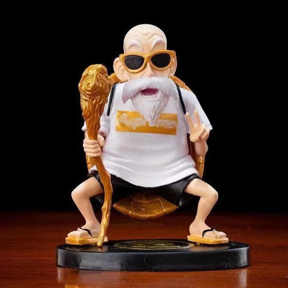 The Turtle Hermit Joins the Fight! Dragon Ball Z Master Roshi Action Figure - 10cm PVC Collectible, Perfect for DBZ Fans