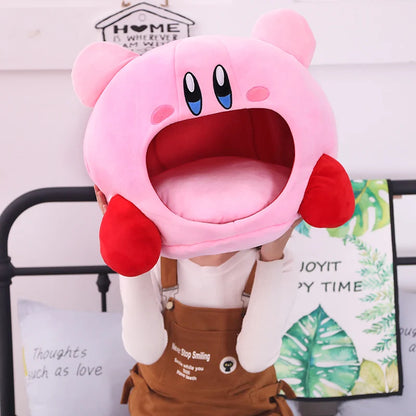 Kirby Plush Nap Pillow & Cat Nest - Kawaii Stuffed Toy for Kids & Pets