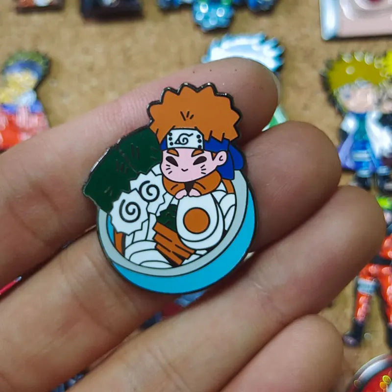 Uzumaki Akatsuki Red Cloud Enamel Pin Naruto Anime Brooch Lapel Badges for Backpacks Brooches Fashion Jewelry Accessories Gifts