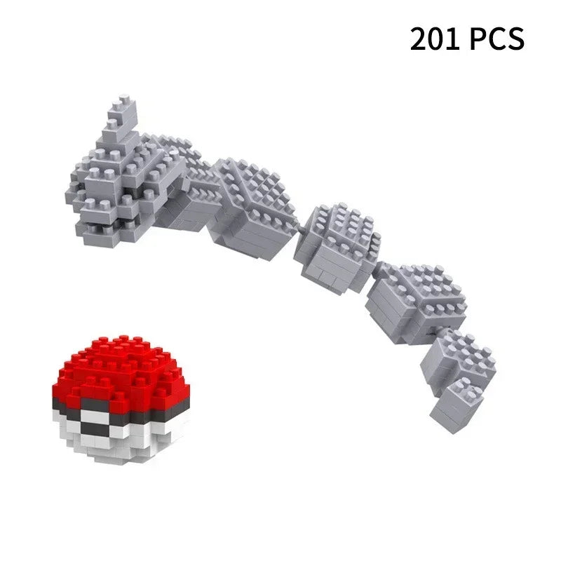 Blocks Small Cartoon Mini Building Block Pikachu Charizard Eevee Mewtwo Anime Assemble Action Pokemon  Model Dolls Toys