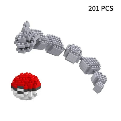 Blocks Small Cartoon Mini Building Block Pikachu Charizard Eevee Mewtwo Anime Assemble Action Pokemon  Model Dolls Toys