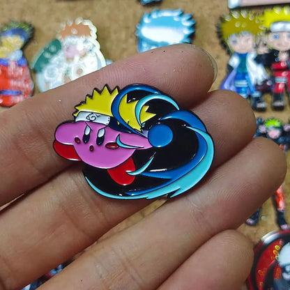 Uzumaki Akatsuki Red Cloud Enamel Pin Naruto Anime Brooch Lapel Badges for Backpacks Brooches Fashion Jewelry Accessories Gifts