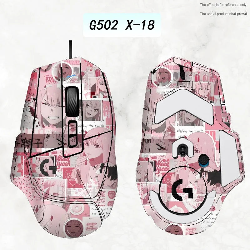 Compatible G502 X PLUS wireless/wired mouse special sticker matte protection custom all-inclusive film replacement accessories
