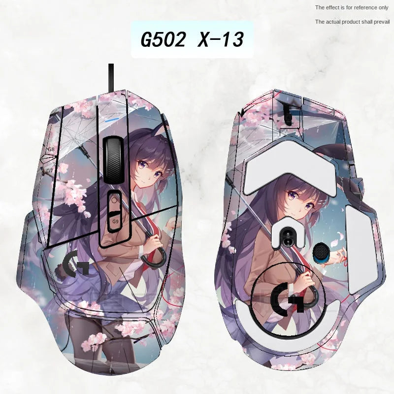 Compatible G502 X PLUS wireless/wired mouse special sticker matte protection custom all-inclusive film replacement accessories