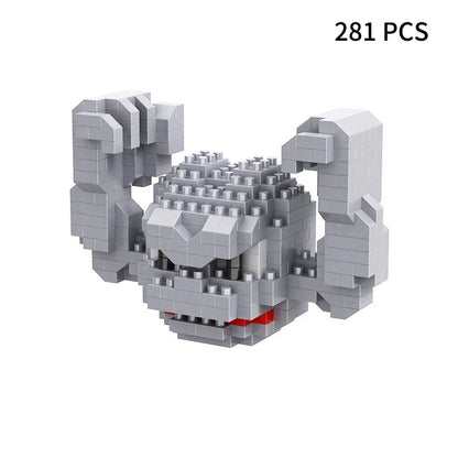 24pcs Pokemon Blocks Small Cartoon Building Block Pikachu Charizard Eevee Mewtwo Anime Assemble Action Pokemon  Model Dolls Toys