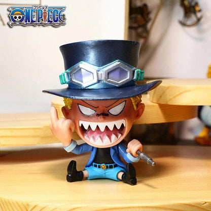 One Piece Luffy Anime Figure Zoro Sanji Robin Nami Brook Decor Figures Ace Collectible Decor PVC Model Toy Kids Christmas Gift