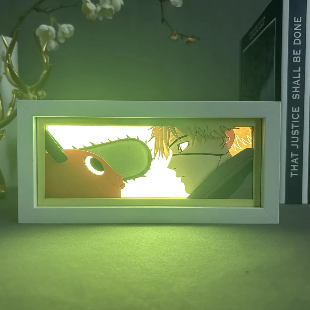 Anime LED Night Light – Demon Slayer, Chainsaw Man & Berserk Lamp