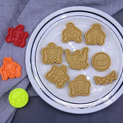 Disney Stitch Cookie Cutter Dumbo Anime Figures Biscuit Mould Bakery Mold Press Stamp Embosser Sugar Kitchen DIY Reusable Model