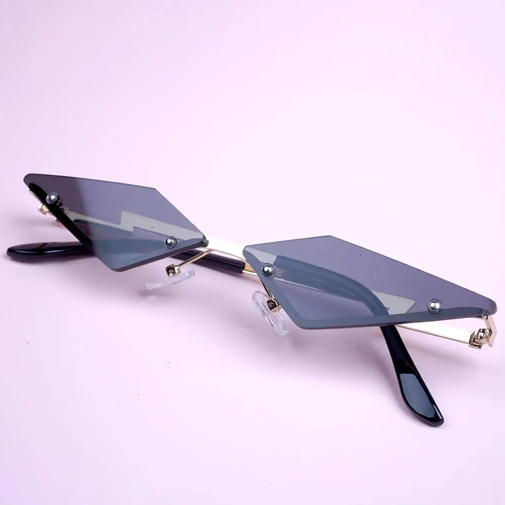 K/DA Evelynn Cosplay Glasses – Rimless Sunglasses for Fashion & Cosplay